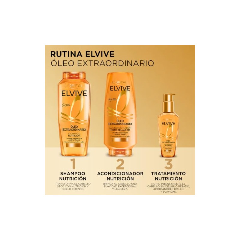 L'Oréal Paris Shampoo Óleo Extraordinario Elvive 370 ml