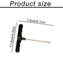 Tabanzhe 2PCS Trampoline Spring Pull Tools-T Hook Tent Peg Puller Set with Plastic Handle Tent Peg Ground Hook Extractor for Jumping Trampoline Spring Pull Installation