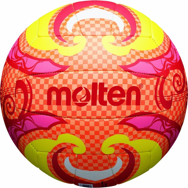 Molten Balle-V5B1502-O Balle Adulte Unisexe, Orange/Jaune/Rose, 5