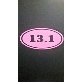 Chase Grace Studio 13.1 Half Marathon Running|2 Pack|Vinyl Decal Sticker|Pink|Cars Trucks Vans SUV Laptops Wall Art|5" X 2. 5"|CGS507