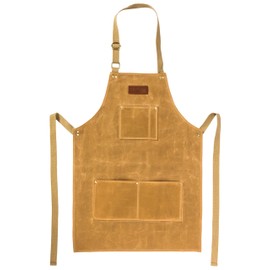 TorxGear Kids Child's Work Apron - Waxed Canvas Tool Apron - Craftsmen Quality Heavy Duty Safety Smock