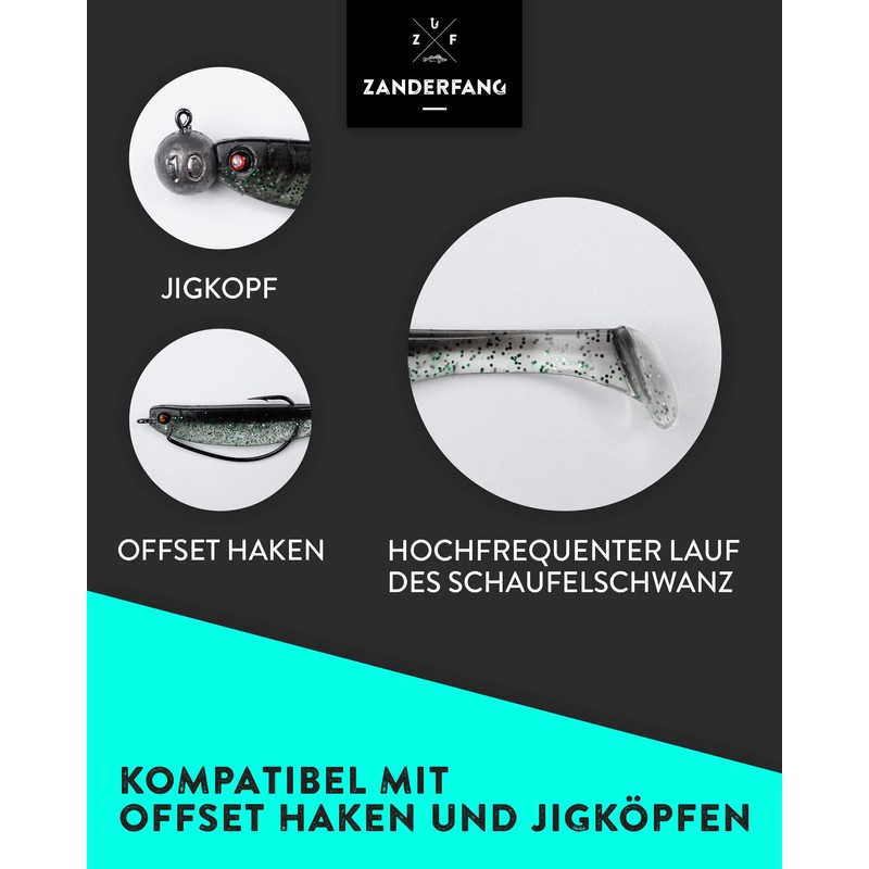 Zanderfang - Rubber fish for zander and perch flavoured with