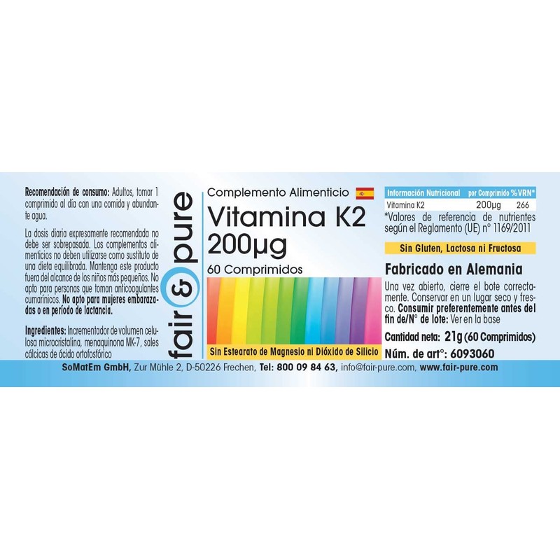 Fair & Pure® - Vitamin K2 Tablets 200 mcg -