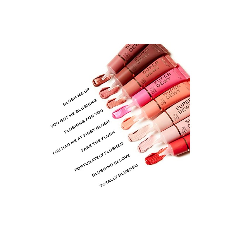 Revolution Superdewy Liquid Blusher Fake The Flush