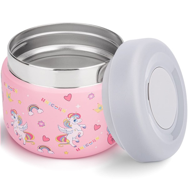 Charcy 9oz Kids Stainless Steel Insulated Food Jar, Wide Mouth