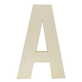 Wooden Letters 12 Inch, Big Wooden Letter A Shapes Cutouts Blank Unfinished Large Wood Alphabet Letters for DIY Crafts Wall Decor Painting Wedding Birthday Party Decoration Room Home Decorations