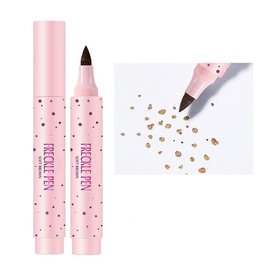 Freckle Pen Faux Freckle Pen Colour Pop Freckle Pen Supernaturally Realistic Freckles Makeup Brush Fantastic Freckles Pen Long-lasting Waterproof Soft-point Absorbent Pen For a Natural and Easy Makeup Look - Color: Double