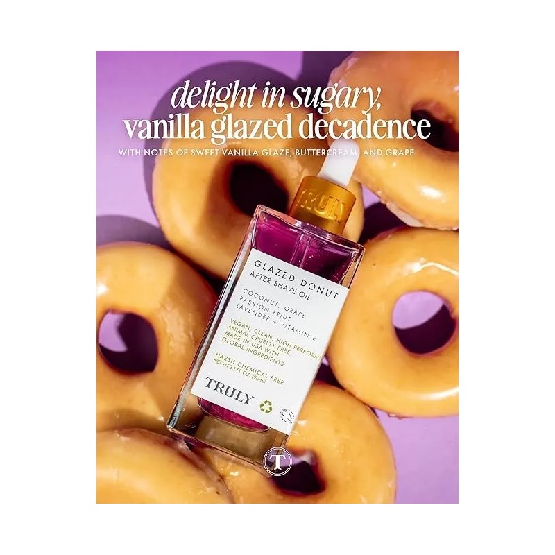 Truly Aceite Glazed Donut 90ml Dosificador Cuerpo Todo Tipo De