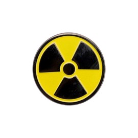 Radiation Symbol Jewelry Radiation Symbol Lapel Hat Tie Cap Pin Radioactive Pin Yellow Radiation Warning Sign (Radiation Symbol Pin eu)