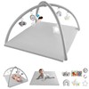 TINYHARBO Baby Play Gym with Soft Foam Mat – Velvet