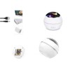 HUKITECH Rotating Night Lamp, Sky Projector, Underwater World, Stars, 2-in-1,
