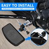 BAKAFOH D-shaped Driver Footboards Front Rider Foot Rest Floorboards for