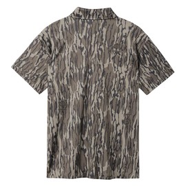 Mossy Oak Polo Sun Shirt for Men with UV Protection for Golf, Fishing, Hiking, or Casual