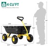Ultym 800lbs Garden Dump Cart, Heavy Duty Yard Dump Wagon