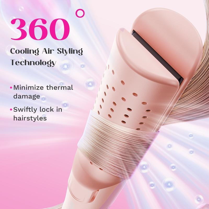 Wavytalk Cool Curl Airflow Styler, 2 in 1 Flat Iron