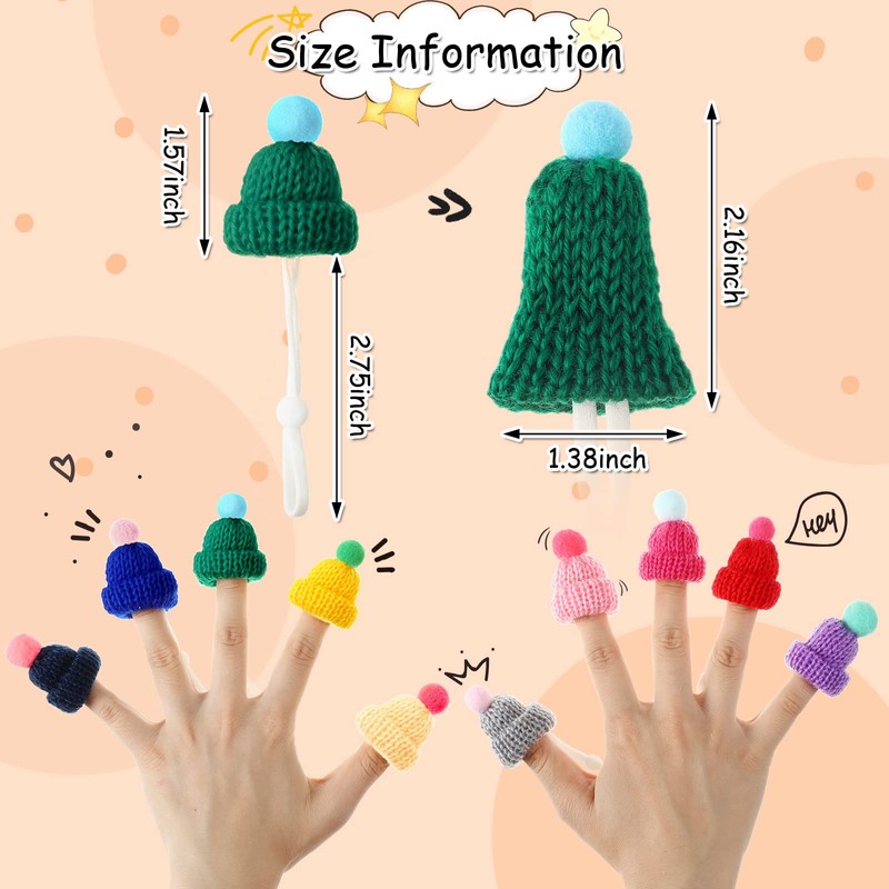 Kajaia 10 Pieces Pet Snake Hat Hamster Hat with Adjustable