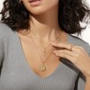 KELORIS PATH Gold Layered Initial Cross Necklace, 14K Gold Plated