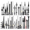 YOCDNOV 14 Styles Black Wall Clock Hands Kit for Small