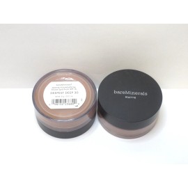 BAREMINERALS MATTE FOUNDATION SPF 15 DEEPEST DEEP 30 0.21 OZ *LOT OF 2* SEALED