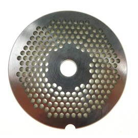 Smokehouse Chef #22 x 1/8" (3mm) Stainless meat grinder plate for Weston 3 3/16" diameter