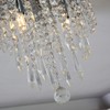 lifeholder Mini Chandelier, Crystal Chandelier Lighting, 2 Lights, Flush Mount