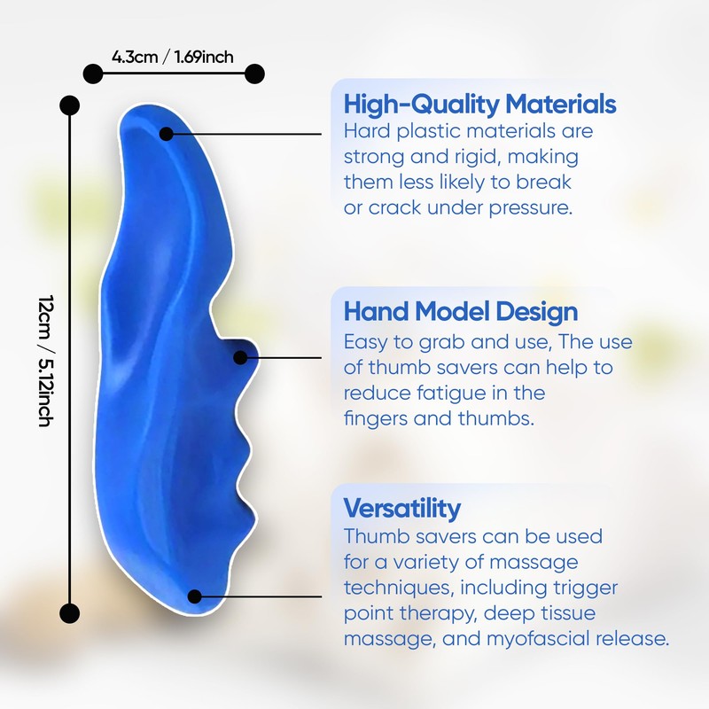 TWICK - Deep Tissue Massage knob, 2 Pieces, Thumb Saver