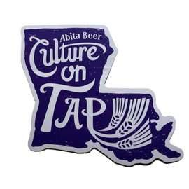 Abita Beer Lousiana Shaped Culture On Tap Sticker | 6" Wide