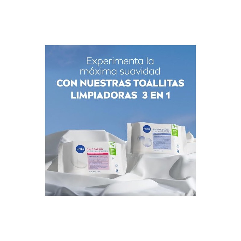 NIVEA Refreshing Makeup Remover Wipes (1 x 25 Pieces), Make-Up