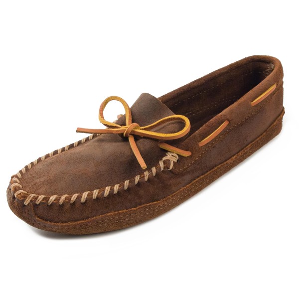 Minnetonka Men's Double Bottom Softsole Mocassins, (Brown), 9 UK 43