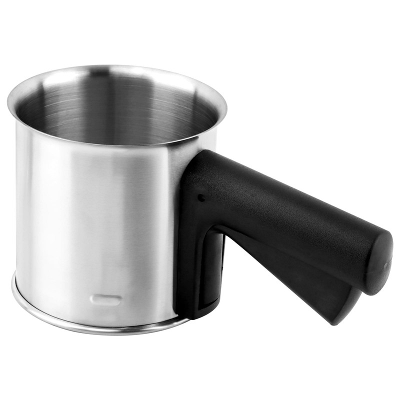 Kitchen Flour Sifter for Baking, 3 Cup Stainless Steel Flour