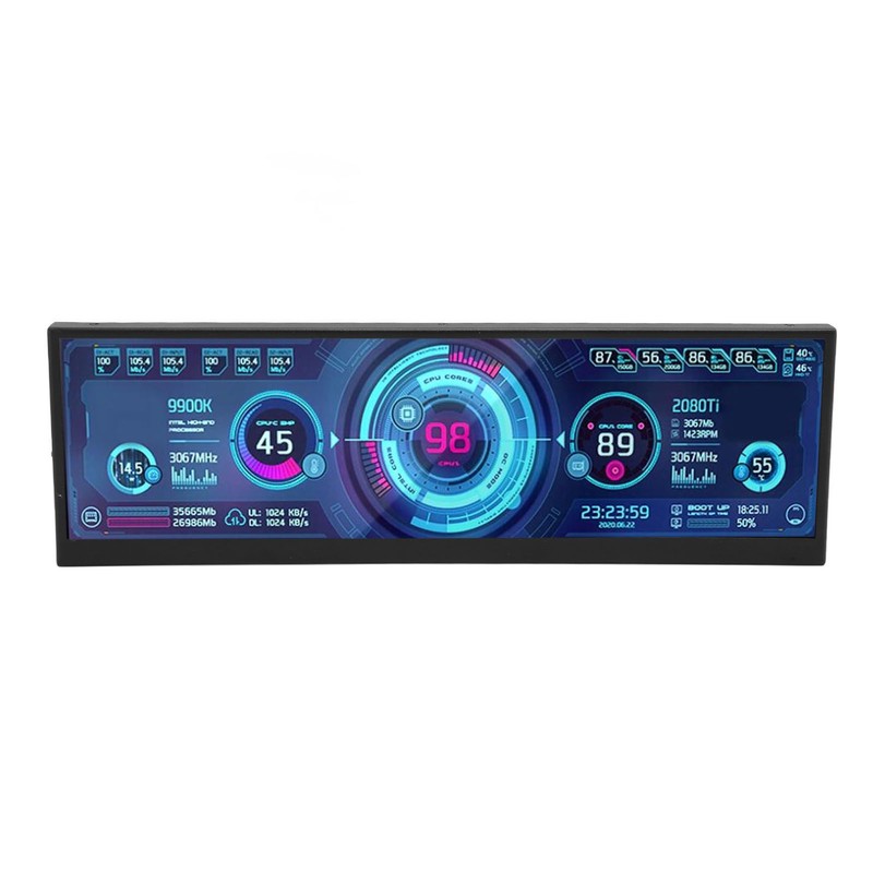 12.6 Inch Secondary Screen FHD IPS Second Screen Stretched Bar