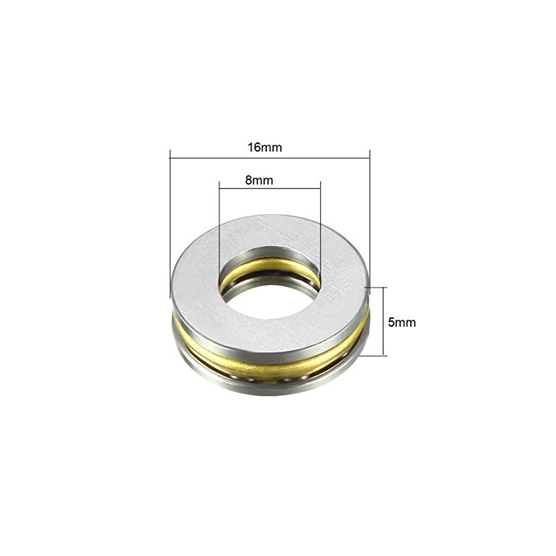 sourcing map F8-16M Thrust Ball Bearings 8mm x 16mm x