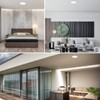 LUXRITE 12 Inch Round LED Flush Mount Ceiling Light Fixture,