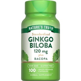 Nature's Truth SM Nature's Truth Ginkgo Biloba 120mg Plus Bacopa - 100ct