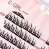 MLEN DIARY Individual Lashes Cluster Eyelash Extensions Long Volume False