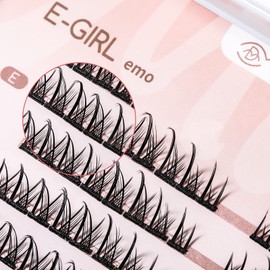 MLEN DIARY Individual Lashes Cluster Eyelash Extensions Long Volume False Lashes Wisps Lashes 0.07mm Soft Diy False Eyelashes Extension Premade Fans No Glue