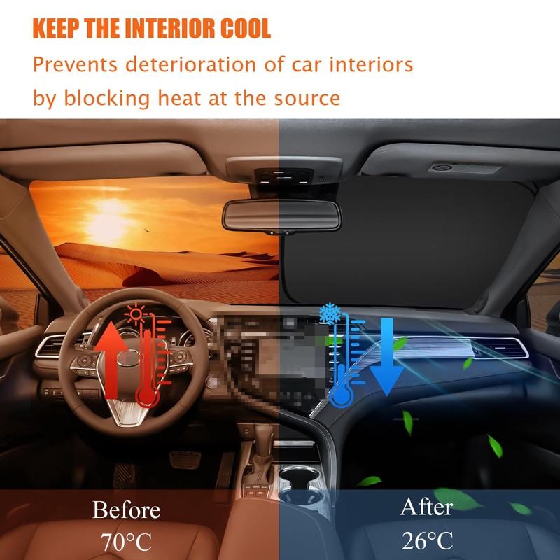 Honda CR-V CRV 2017-2024 Sun Shade Sunshade Windshield Cover, 4-Layer