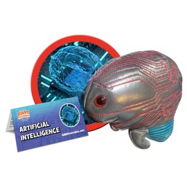 GIANT MICROBES AI Brain Plush, Gift for Med Student, Neuroscience Gift, STEM Gifts, AI Gifts, Artificial Intelligence, AI Engineering. STEM Science