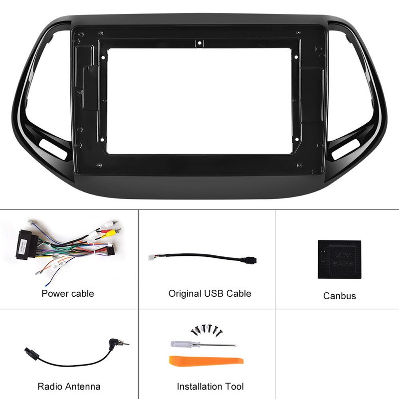 NHOPEEW For Jeep Compass 2017-2020 Android 13 Car Stereo Radio