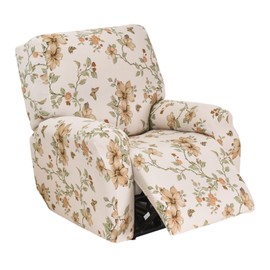 HAOYONG Recliner Chair Covers Stretch Recliner Slipcovers Washable Lazyboy Recliner Cover 4 Pieces Covers for Recliners 1 Seat Recliner Couch Covers Furniture Protector Prevent Stain and Pets Hair