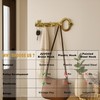 JUVOSY Unlacquered Brass Wall Hooks – Vintage Key Design –