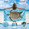Turtle Beach Towel Soft Microfiber Large Boho Towel for Adults