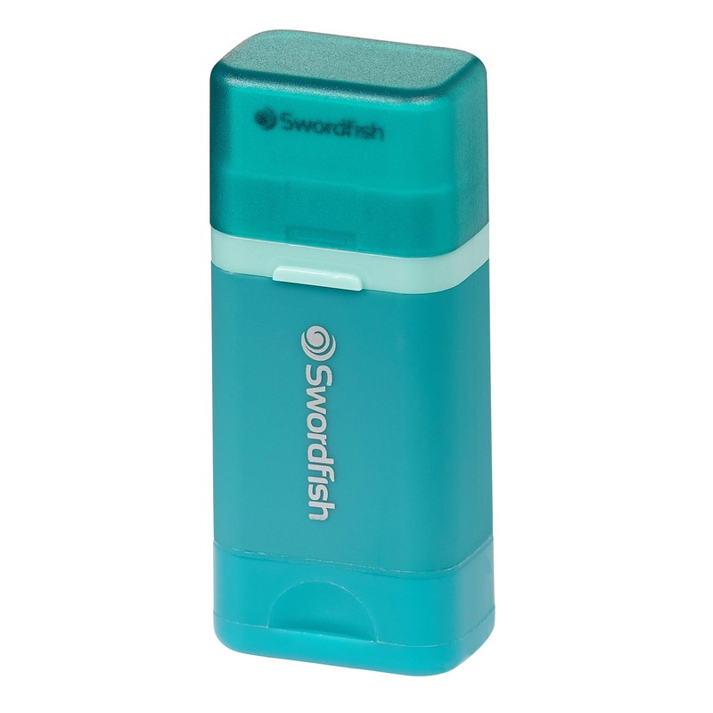 Swordfish Combo Pencil Sharpener with Mess-Free Canister and Eraser [Pack