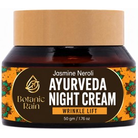 Crema De Noche Orgánica Para Mujer Anti Envejecimiento Con Jazmín Neroli, Crema Hidratante Nocturna Natural, Crema De Noche Para La Cara, Productos Ayurveda Aptos Para Todo Ti