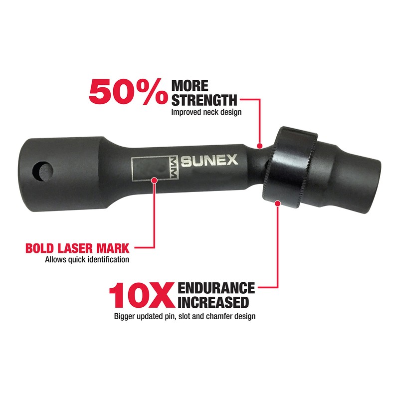 Sunex 220ZUDL 1/2-Inch Drive 5/8-Inch 12 Point Driveline Impact Socket