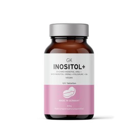 Inositol Capsules (Pack of 120) Made from 5% D-Chiro-Inositol (DCI) and 95% Myo-Inositol - with High Dose Inositol Including 1.4mg Vitamin B6 and Vitamin B9 (200μg Folic Acid)