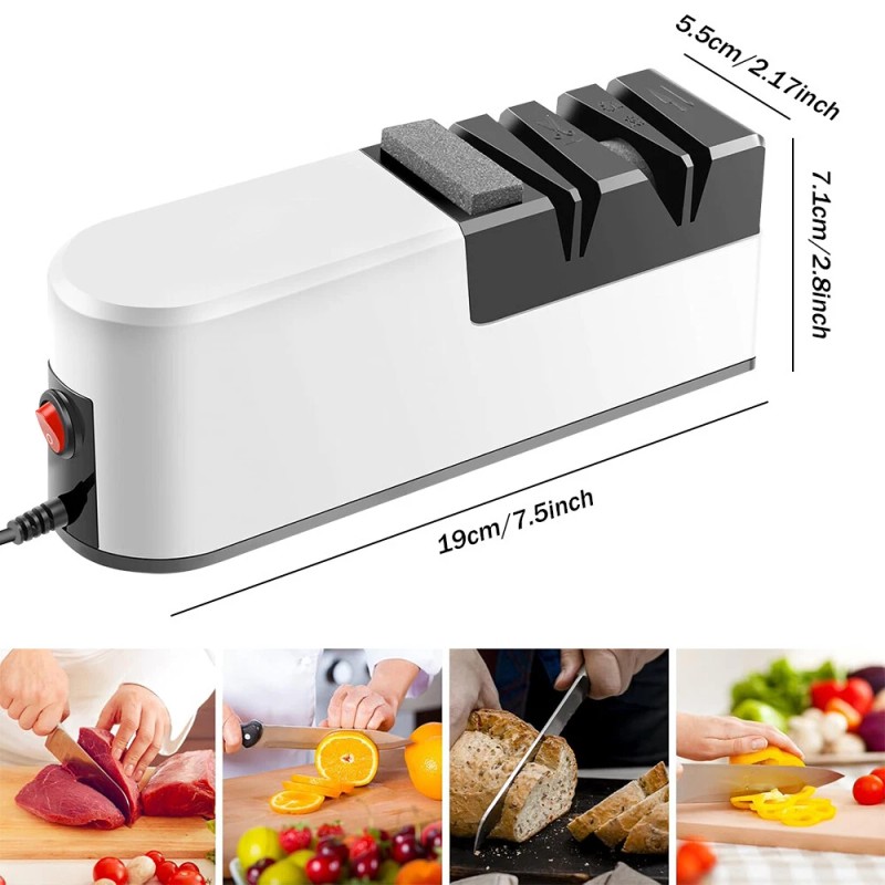 MDHAND Kitchen Electric Knife Sharpener Professional Knives Sharpening Stone Grinder