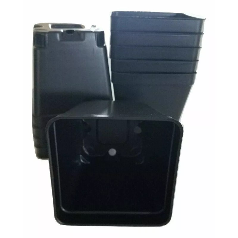 Landmark 3.5 inch SQUARE BLACK NURSERY POTS - SET OF