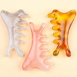 massager dolphin curved face body gua sha gold 4ea