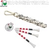 Eighteen Golf Tee Holder with Marker and Carabiner, Golf Tee